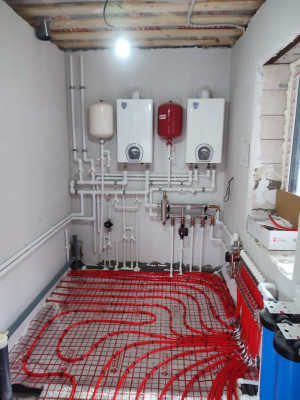 Монтаж отопления в частном доме. Кырныш